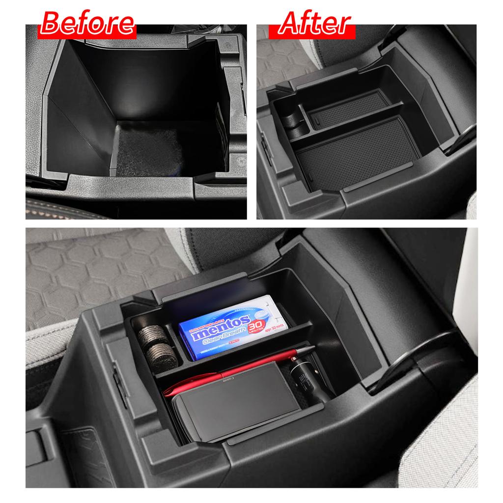 For Subaru Forester 2025 Center Console Armrest Storage Box Car Tray Organizers Accessories Tidying Black