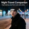 High Visibility LED Music Hat with Connectable Music Headphone Rechargeable Cap for Night Activity Safety Winter Warmth