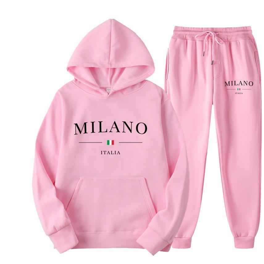 Sweat à capuche et pantalon de jogging en polaire décontracté deux pièces pour hommes et femmes, ensemble de commerce extérieur en gros