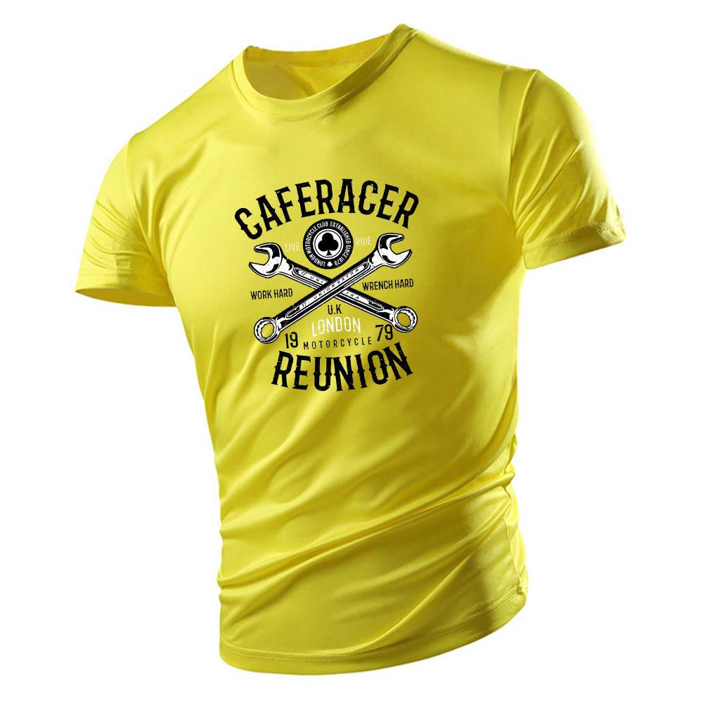 

Four Seasons Gym Men S Clothing Fashion Casual Y2k Outdoor Sport Quick Dry O-Collar Graphic T Shirts Street Oversized T-Shirt
