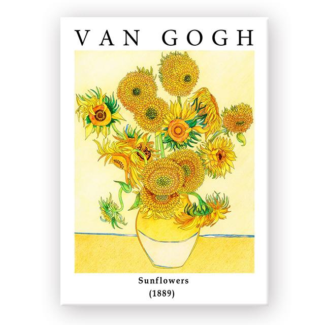 Impresionistické umělecké dílo Van Gogh Hvězdná noc Slunečnice Umění Plátno Malba Tisky Plakát Nástěnné obrázky Domácí Obývací pokoj Dekor