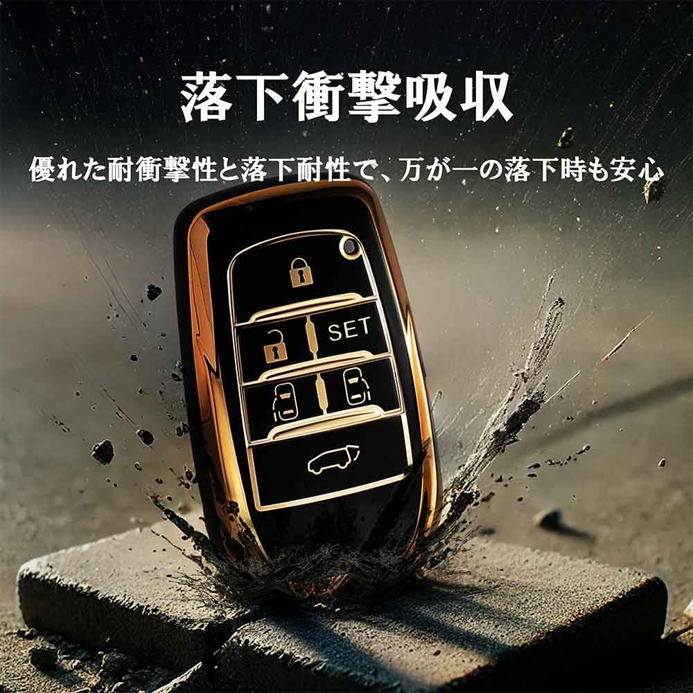 TPU Key Case Compatible with Toyota Vellfire AAHH45W TAHA45W AAHP45W