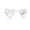 ROAJU [silver925]crushed Heart Earring