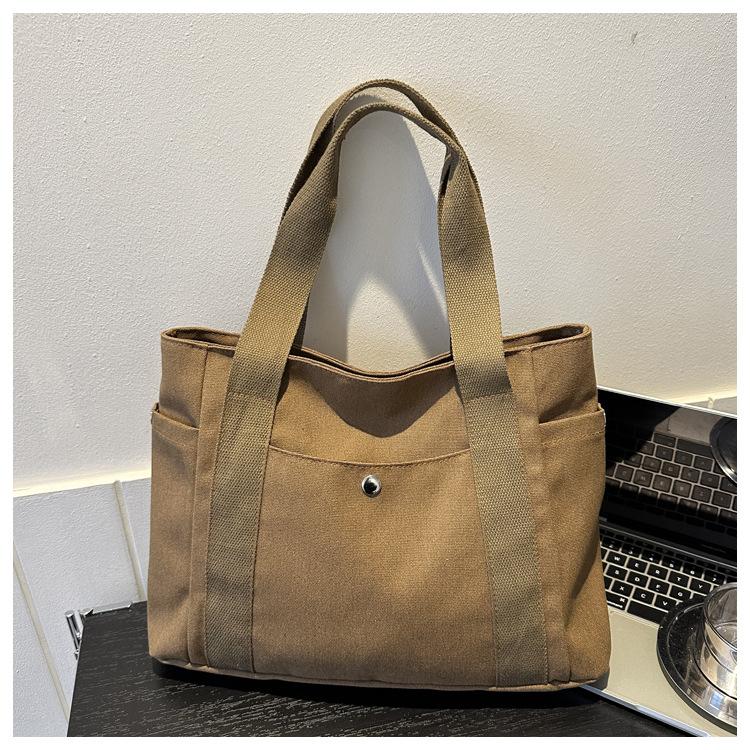 

Приміська літературна тенденція, полотняна сумка великої місткості, жіночі аксесуари, універсальна сумка через плече Mori, сумочка для студентського класу темно-коричневого кольору