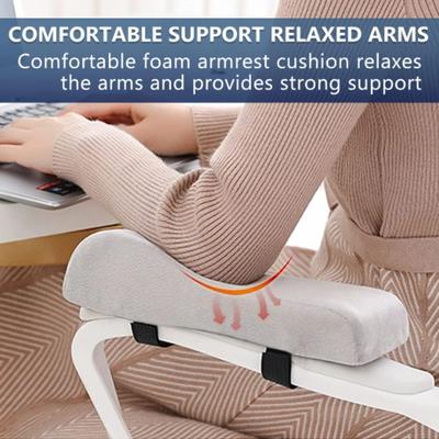 Arm Rest Soft Armrest Cushion Foam Elbow Comfortable Chair Armrest Pad Forearm Support Arm Rest Cover Computer Chair
