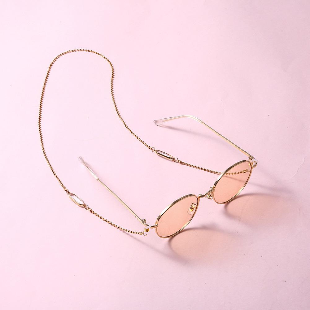 Eyeglasses Chain Stylish Metal Silicone Ring Non-slip Fashion Glasses Chain