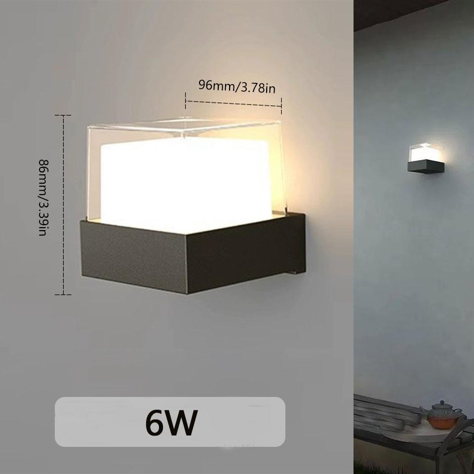 Led Outdoor Wall Light Waterproof IP66 Motion Sensor Led Outdoor Lighting Porch Lights Balcony Garden Lights Outdoor Wall Lamp