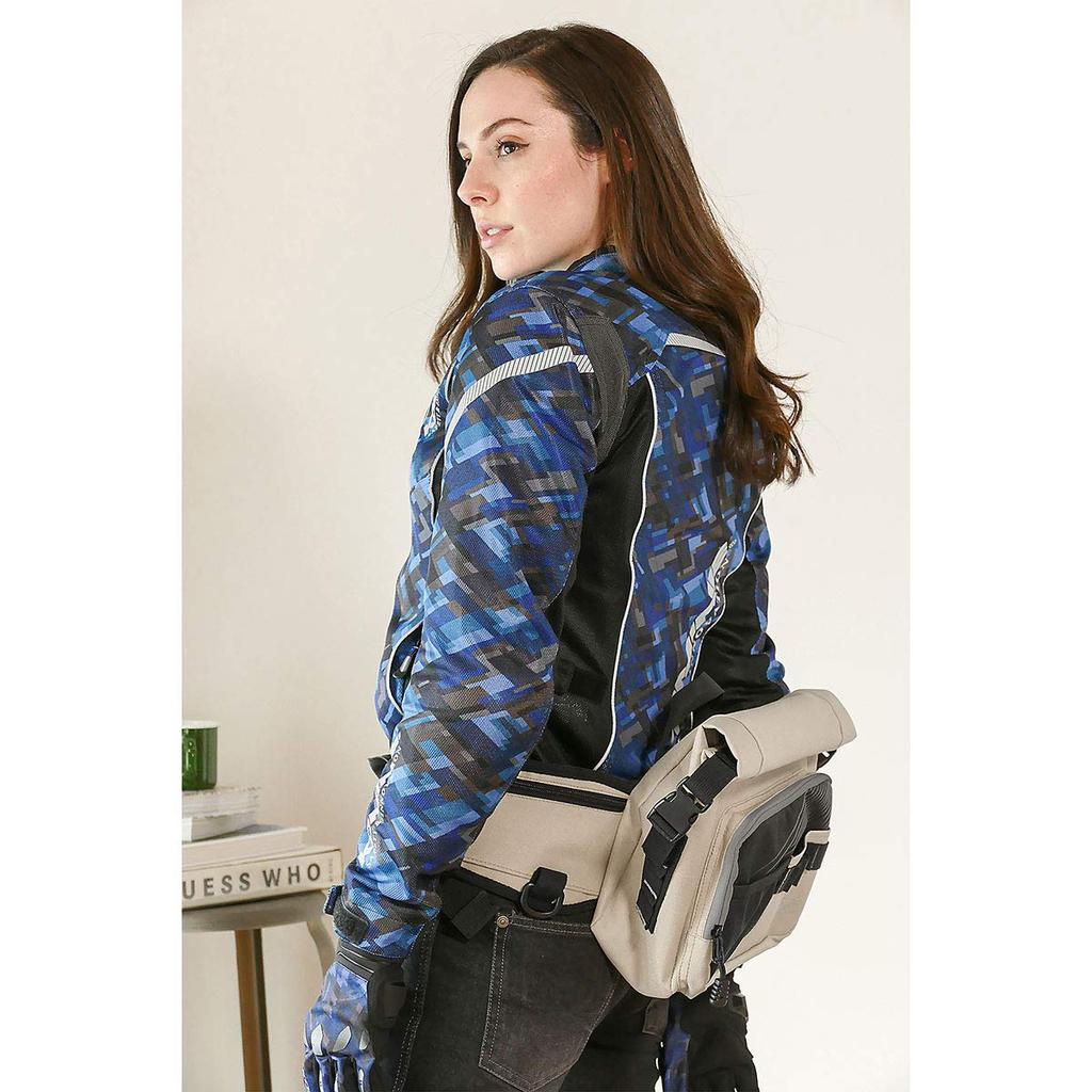 Motorcycle Waterproof Waist Bag 5L Free 13002 Waterproof [Komine] Black/Red SA-243