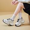 Nové dámské tenisky, módní sportovní jednobarevné boty se silnou podrážkou