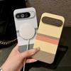 Luxury Slim Carbon Fibre Texture Magnetic Charging Case For Google Pixel 11 10 9 Pro XL 9A 8 7 Pro Half-pack Protect Phone Cover