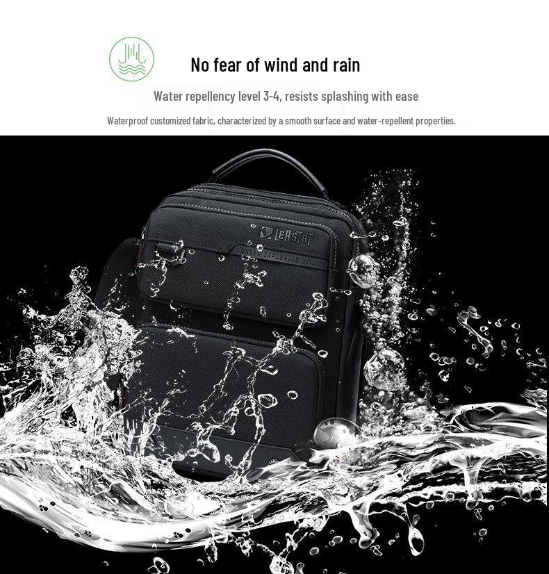 LEASTAT Men's Single Shoulder Fashionable Casual Oxford Cloth Multifunctional Crossbody Bag