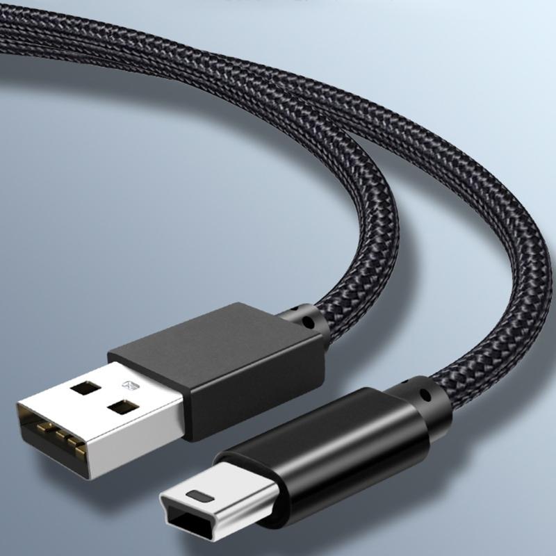 Mini USB Cable Fast Speed Mini USB Cable Fast Speed Transfer Cable Nylon Braided Cord for Fast Data Transfer & Charging