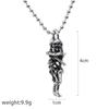 Skeleton Hugging Fashion Jewelry Cross Double Skeleton Skull Stainless Steel Skull Pendant Necklace