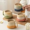 Mountain and Sea Coffee Cup Ceramic High-end Office Water Cup Creative Mug Ceramic Tea Cup