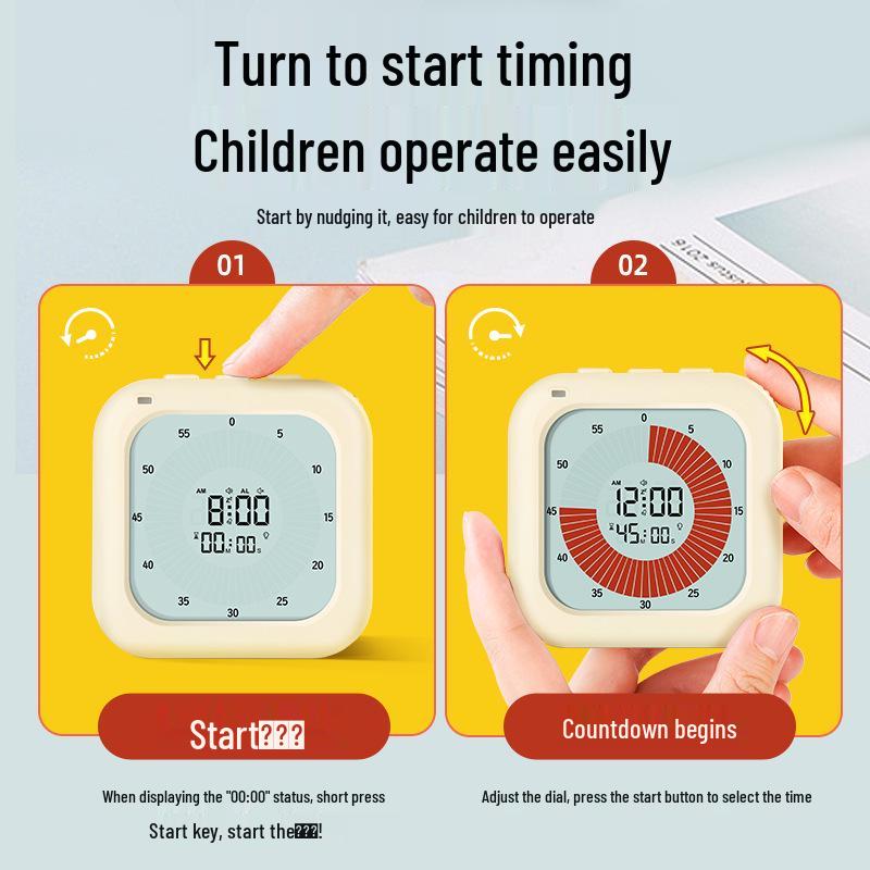 Bestselling Student Self-Discipline Visual Timer with Clock Alarm