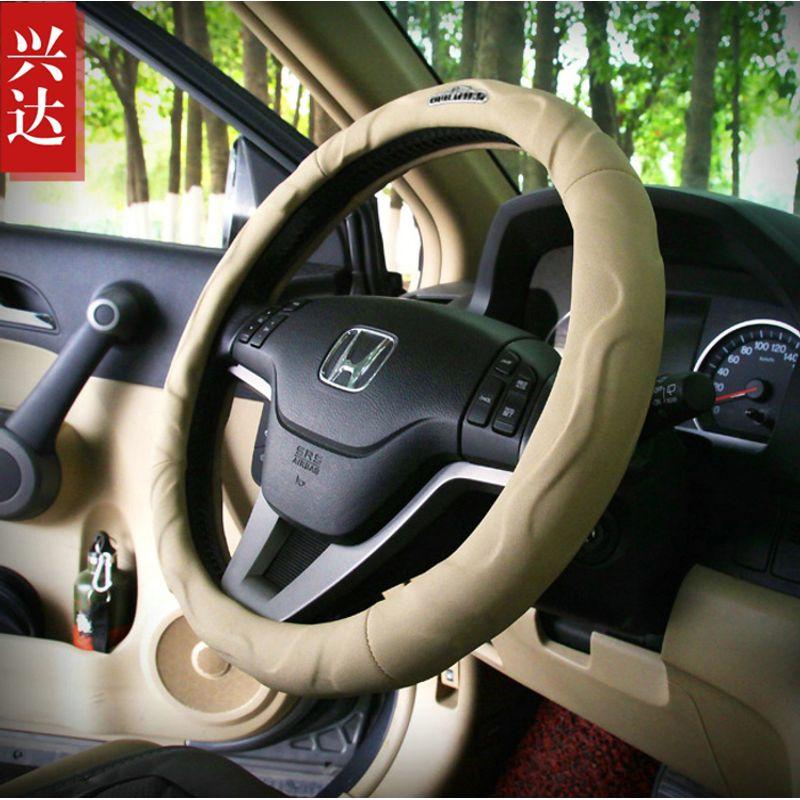 

Car Steering Wheel Cover, Lambskin Steering Wheel Cover, Leather Car Handle Cover, Universal for All Seasons, Small Car Steering Wheel Cover Gray on Gray, 36cm Diameter, Clearance Price