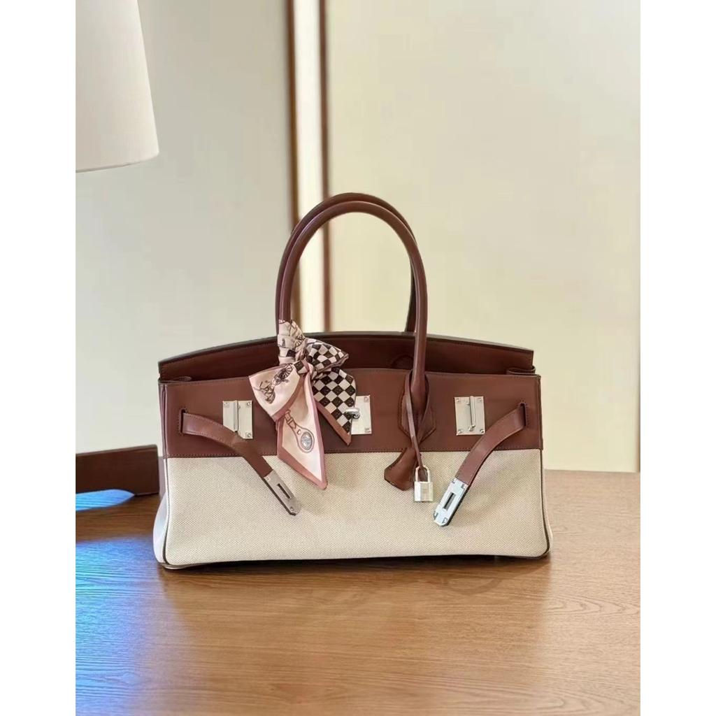 2025 nowa pozioma torba 42 pod pachę przenośna na ramię skórzana damska torba Togo pierwsza warstwa skóry bydlęcej