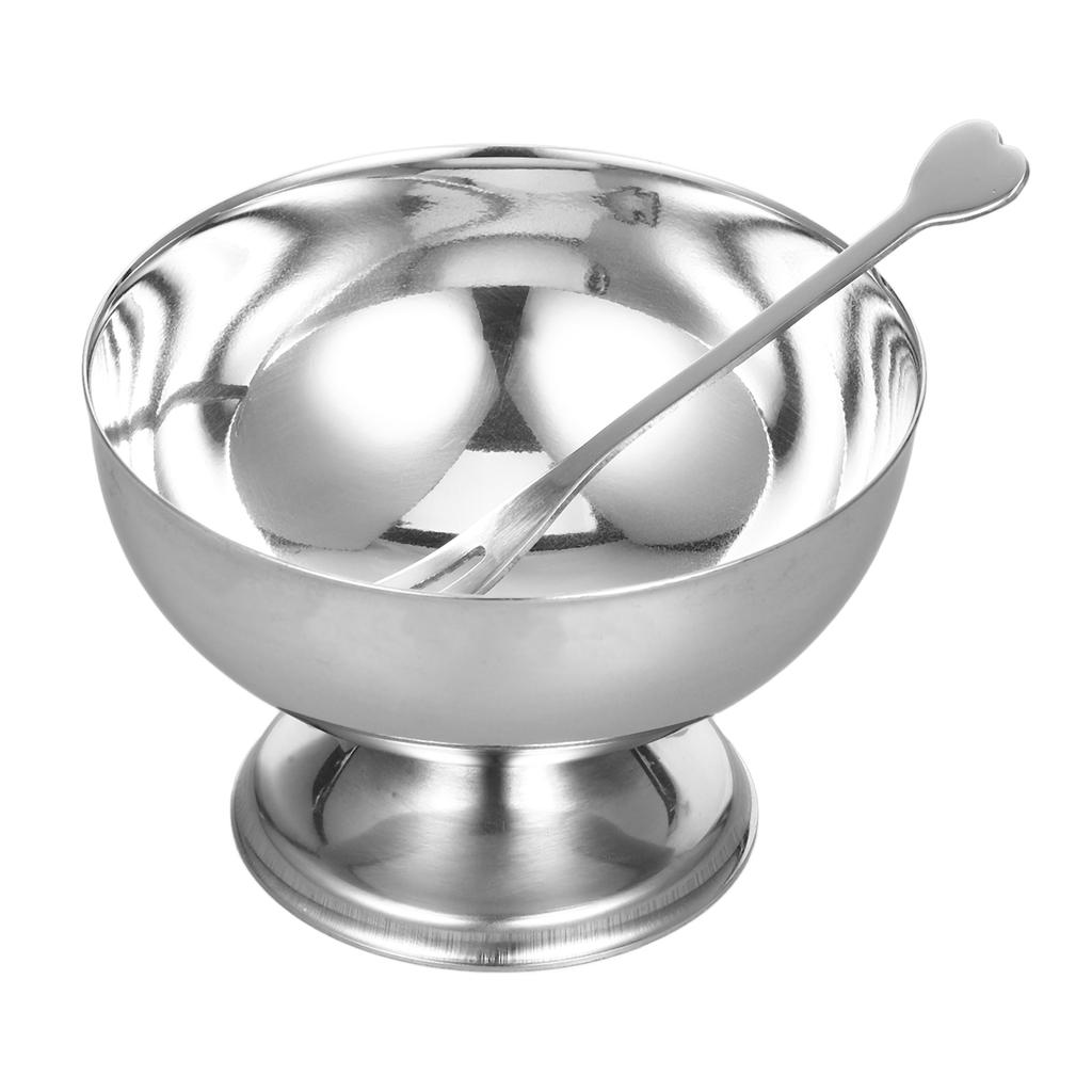 Stainless Steel Dessert Cup Snack Bowl Kitchen Supply Container Salad Fruit Storage Displaying