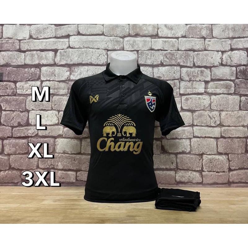 Thailand FOOTBALL SOCCER NATION TEAM JERSEY SHIRT HOME FAN Print Mandarin Polo Collar Quick Dry Short Sleeve Uniform Elephant Logo Sport
