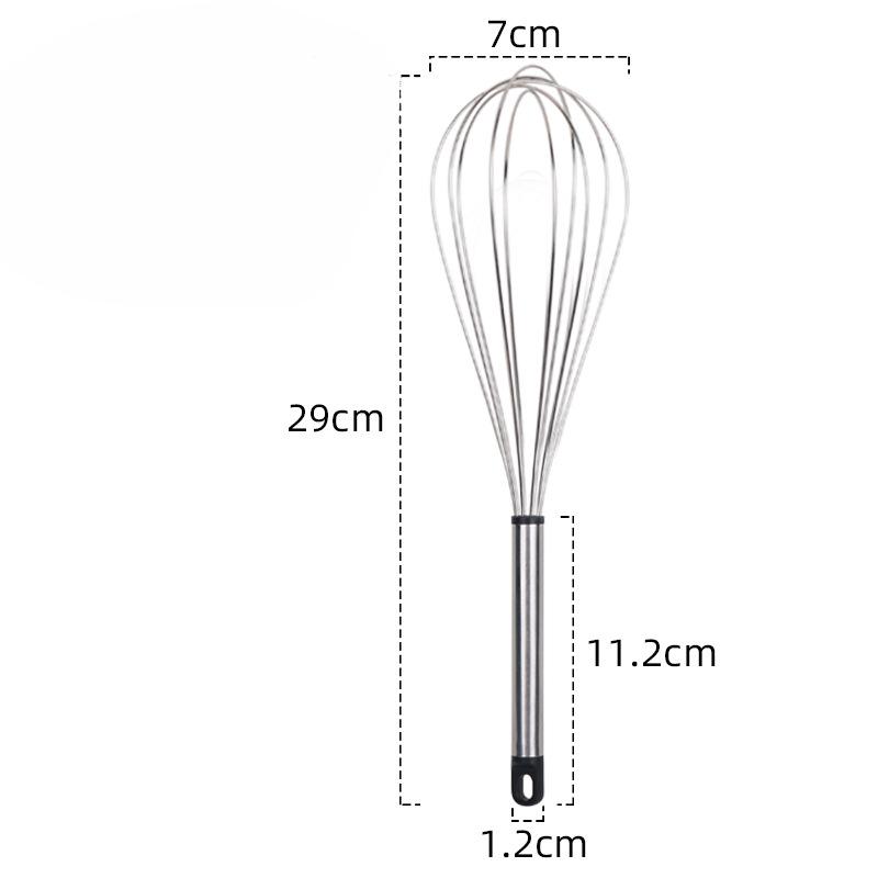 

Ручной миксер Бытовой ручной Миксер для теста из нержавеющей стали Венчик для яиц Инструмент для выпечки No. 48