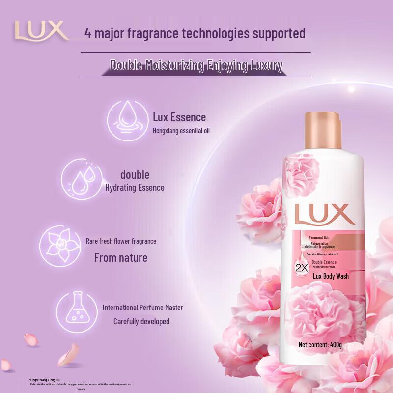 LUX Enchanting Lotus & Moisturizing Shower Gel Set