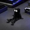 Desktop Ornament for Halloween 3D Printed Articulated Ghost Figurine, Movable Joint Toy, Funny Hooded Small Portable Figurine Decor, Unpainted