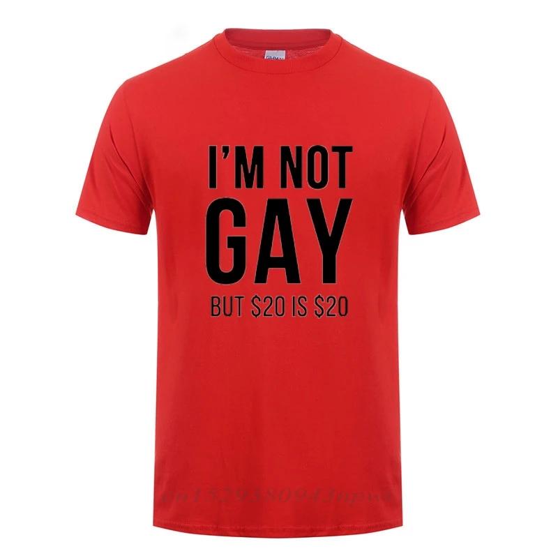 I'm Not Gay But 20  Is 20  Funny T-shirt For Man Bisexual Lesbian LGBT Gay Pride Birthdays Party Gifts Cotton T Shirt