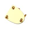 Electric Guitar Neck Plate with Screws 3 Holes Guitar Neck Joint Board Replacement Neckplate Electric Guitar Bass Parts