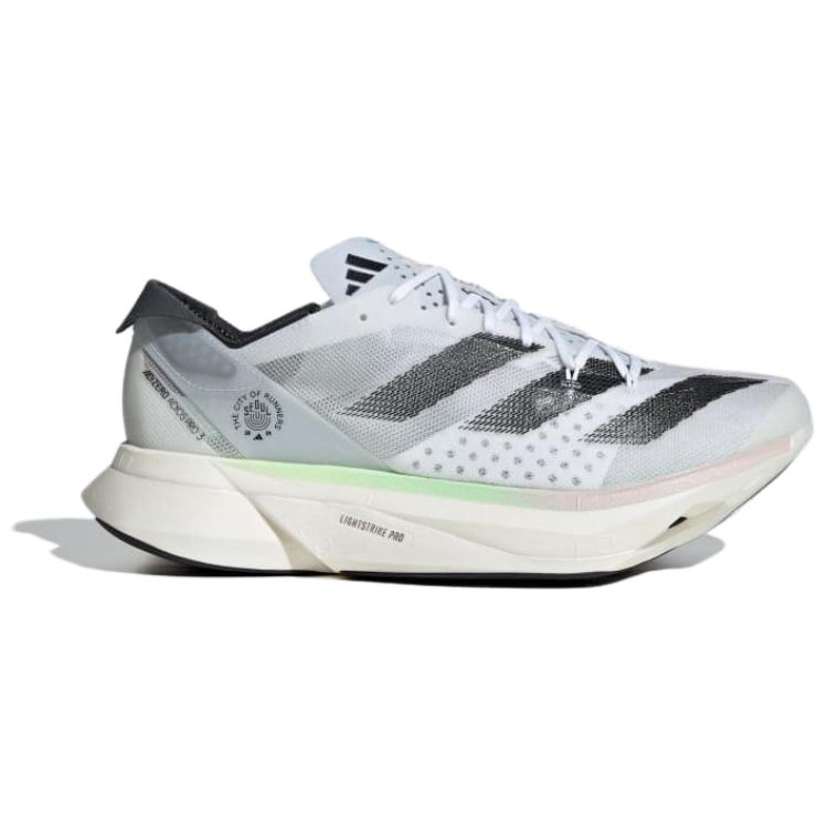 New Adidas Adizero Adios Pro 3 Cushioned Slip Resistant Low Top Casual Running Shoes Men's Gray IE3721
