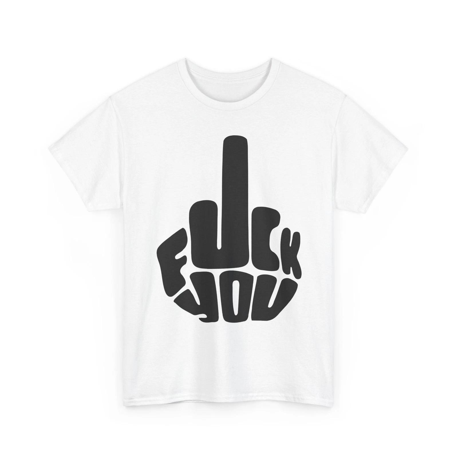 Футболка F u c k Y o u рукой в словах Fck U 100% хлопок S