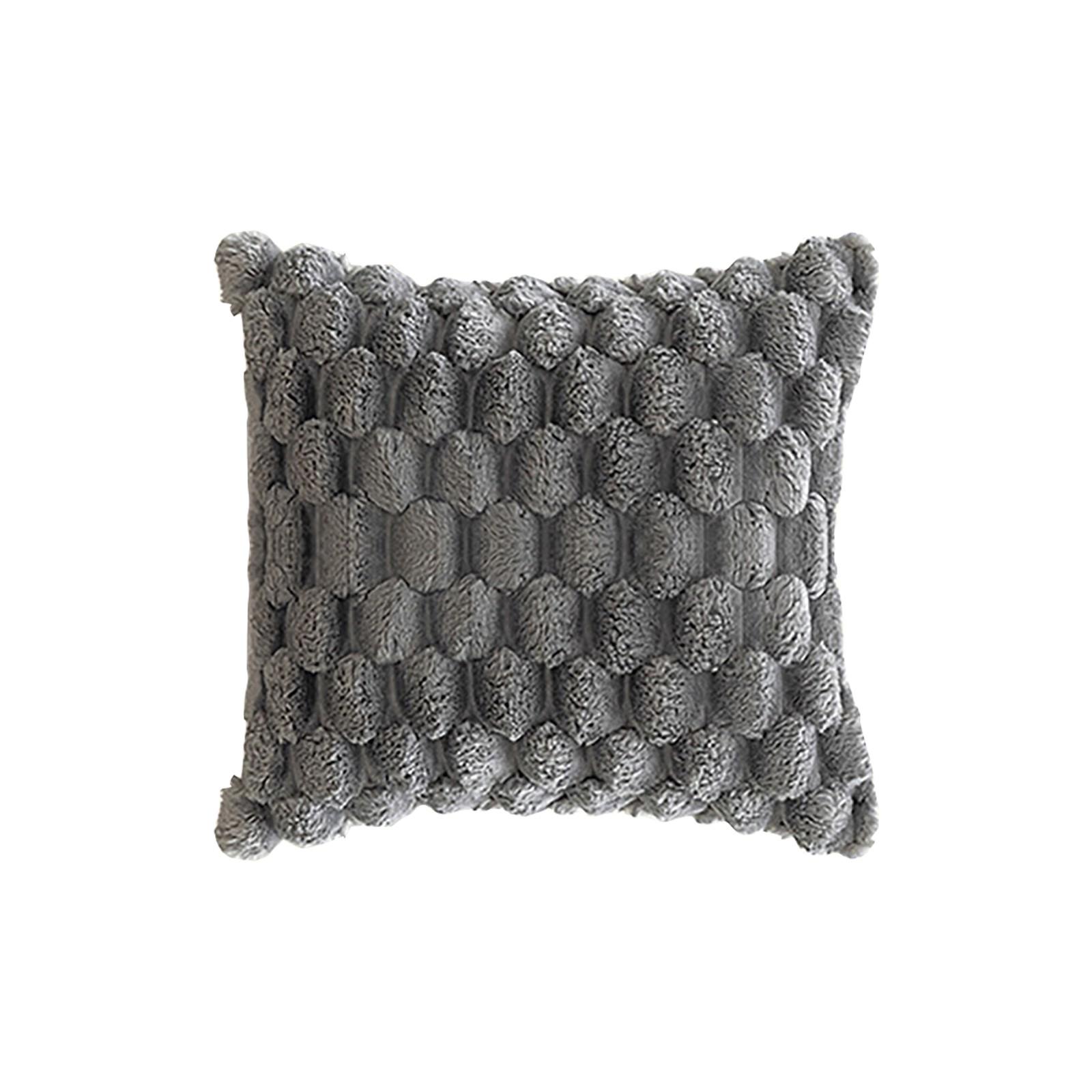 

Плюшевая наволочка, однотонная черепаховая спинка, бархатная трехмерная наволочка для дивана, модельная подушка для спальни One Size