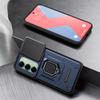 KEYSION Shockproof Armor Case for Redmi 15 169.5mm 171mm Slide Camera Lens Protection Metal Ring Stand Phone Cover for Redmi 5G