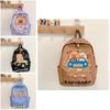 Durable Playful And Kids Cartoon Backpack With Soft Shoulder Straps For School Use