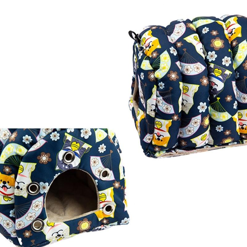 Bird Warm Nest House Winter Plush Sleeping Bed for Small Medium Birds