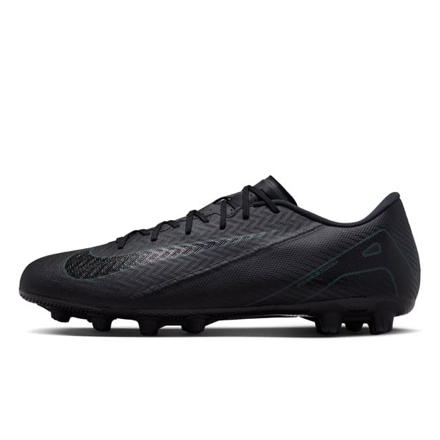 Nike Mercurial Vapor 16 Academy Hard Ground Soccer Japan shoe Men's Low-Top Cleats, Black/Black/Deep Jungle, FQ8431, (Japanese size, adult, numerical,