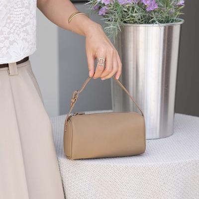Handtasche Rindsleder Modisch und Vielseitig Echtes Leder Damentasche Umhängetasche Einzel-Schultertasche Kissen-Tasche