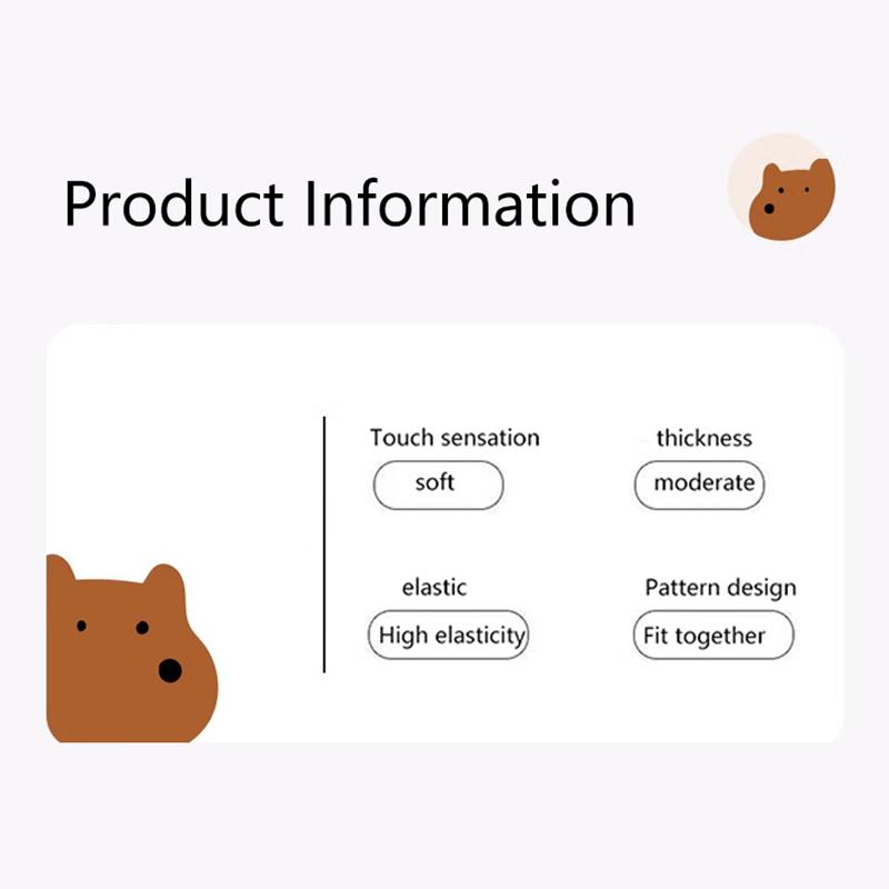 5Pairs Cartoon Capybara Print Mid-Tube Socks Breathable Soft Casual Socks Unisex Autumn Winter Coffee Keep Warm Mid-Tube Socks