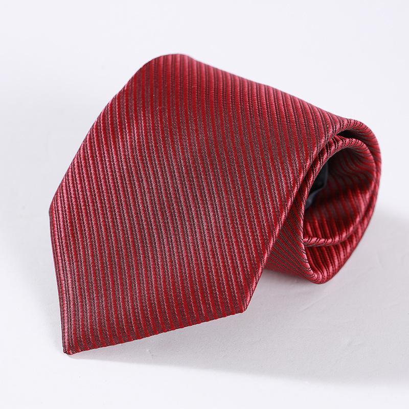 

Галстук-молния Простой стиль Высококлассный жених Шафер председательствует в гостиничном бизнесе Мужчины и женщины Профессиональное платье Свадебный красный и черный воротник