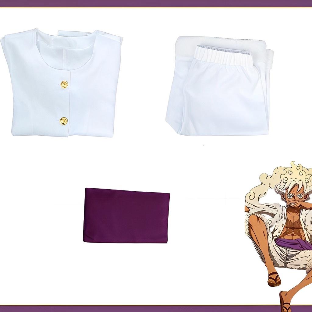 

Костюм для косплея Ван Пис Монки Д. Луффи Аниме Костюмы Униформа для Хэллоуина Threepiecesuit,3XL