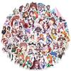 50 Stück Uma Musume Pretty Derby Spiel Graffiti Aufkleber Anime Mädchen Cartoon Aufkleber für Gitarre Telefon Gitarrenbecher Skateboard Spielzeug