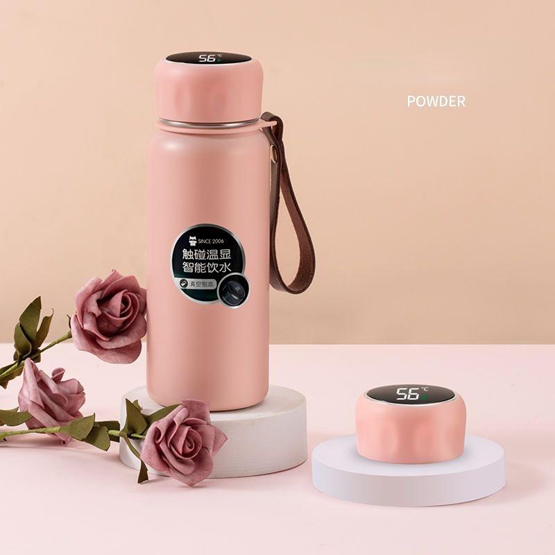 Intelligence Thermos Cup 380ml Vacuum Flasks Portable Stainless Steel Thermos Cup Water Bottle Travel Tea Mug Office Thermos Cup