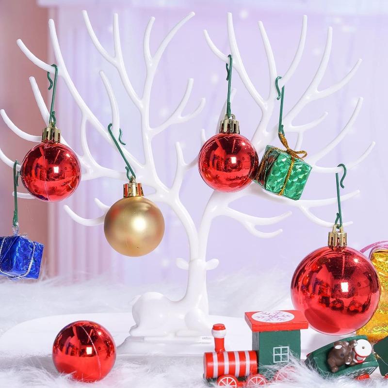 Weihnachtsschmuck S-förmige Haken Kunststoffhaken Weihnachtsbaumkugeln Anhänger Aufhänger für Zuhause Neujahrsparty Deko Großhandel