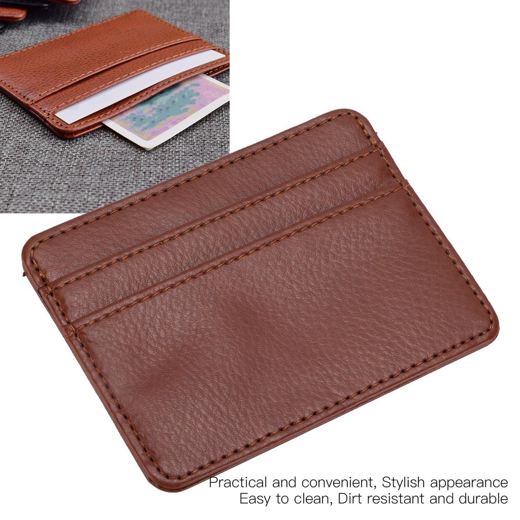 Card Wallet Practical PU Protective Sleeve Credit Card Holder for Man Woman