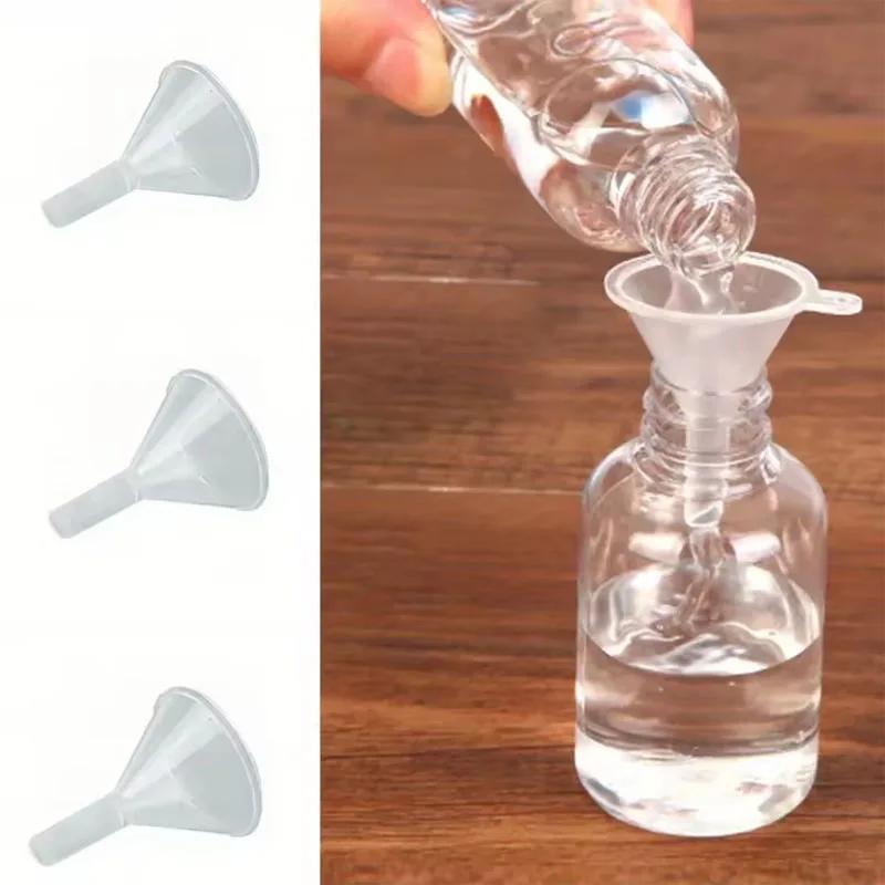 

10Pcs Mini Funnel Filling Empty Bottle Packing Tool For Travel Plastic Mini Small Funnels For Perfume Liquid Essential Plastic