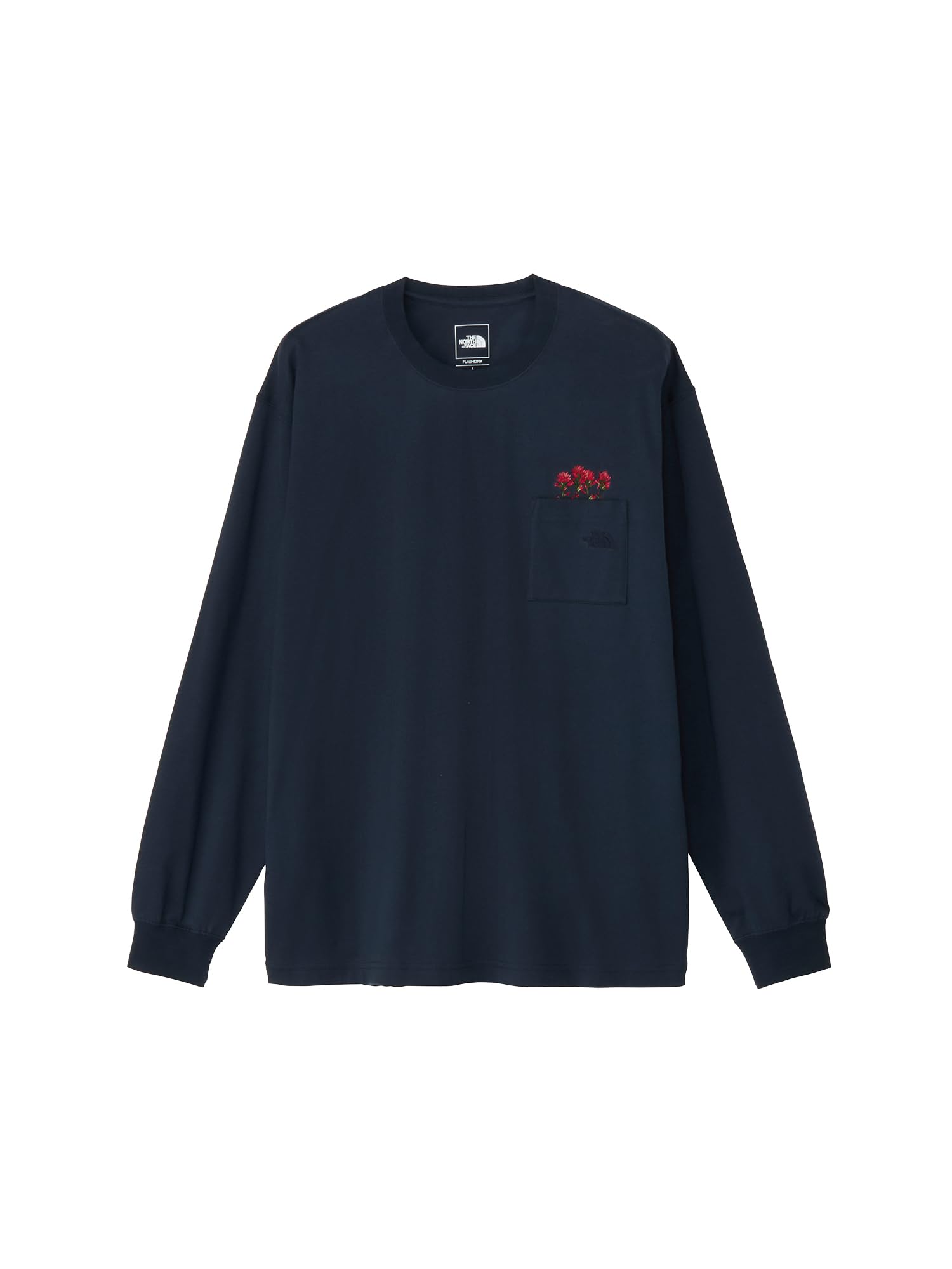 

The North Face FD Flower Logo Urban Long Sleeve Size Tee, Navy, T-Shirt, L/S