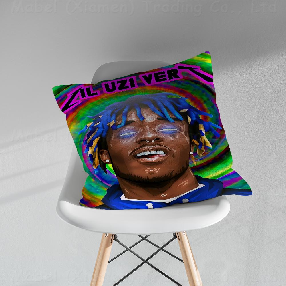 Popular Hip Hop Rap L-Lil U-Uzi V-Vert Pillowcase Toon Gift Cushion Cover Bedroom Home Sofa Chair Seat Decor Pillow Case