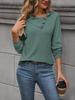 Casual Comfort and Versatility Spring and Autumn Multicolor Women's Solid Color Irregular Lapel Sweatshirt Women