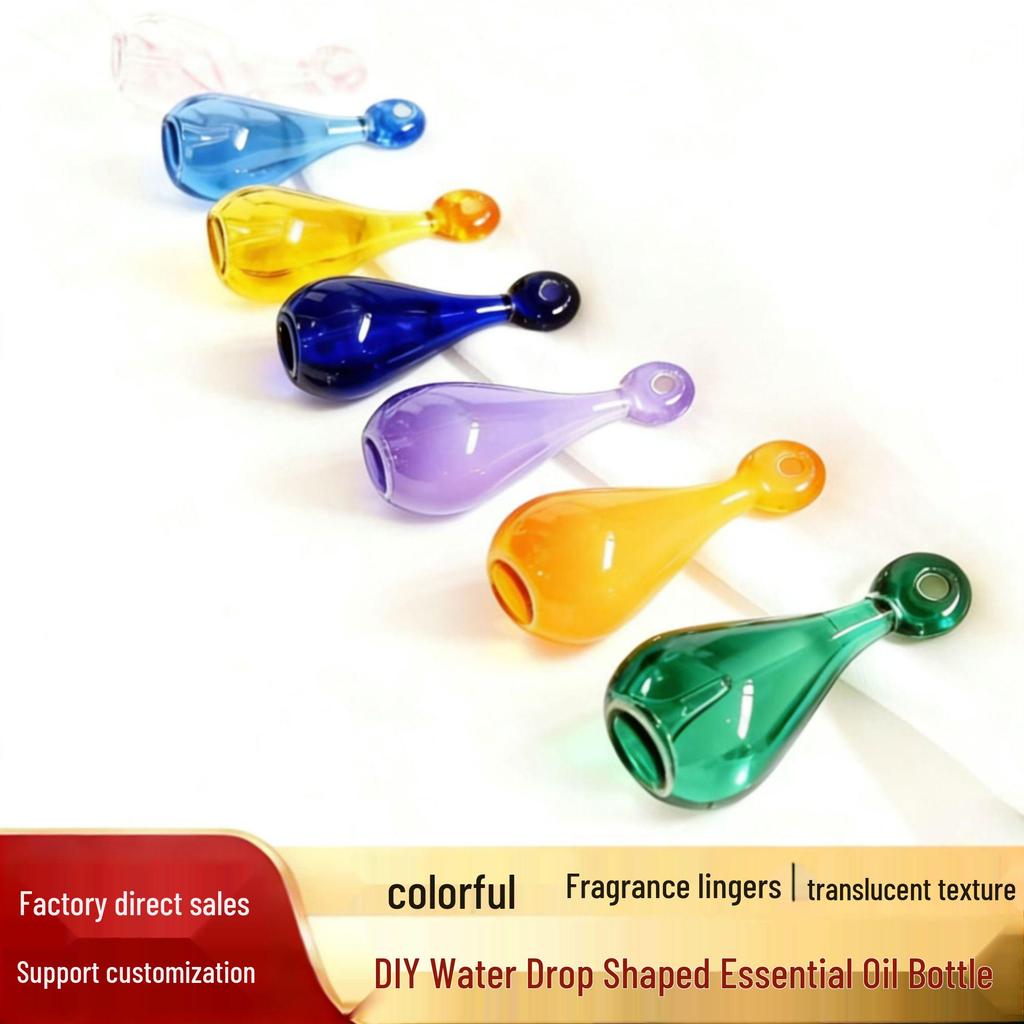 Colorful Glazed Beaded Aromatherapy Essential Oil Pendant Charm