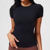 Womens Summer Yoga T Shirt With Breathable Fabric For Running And Fitness Practice