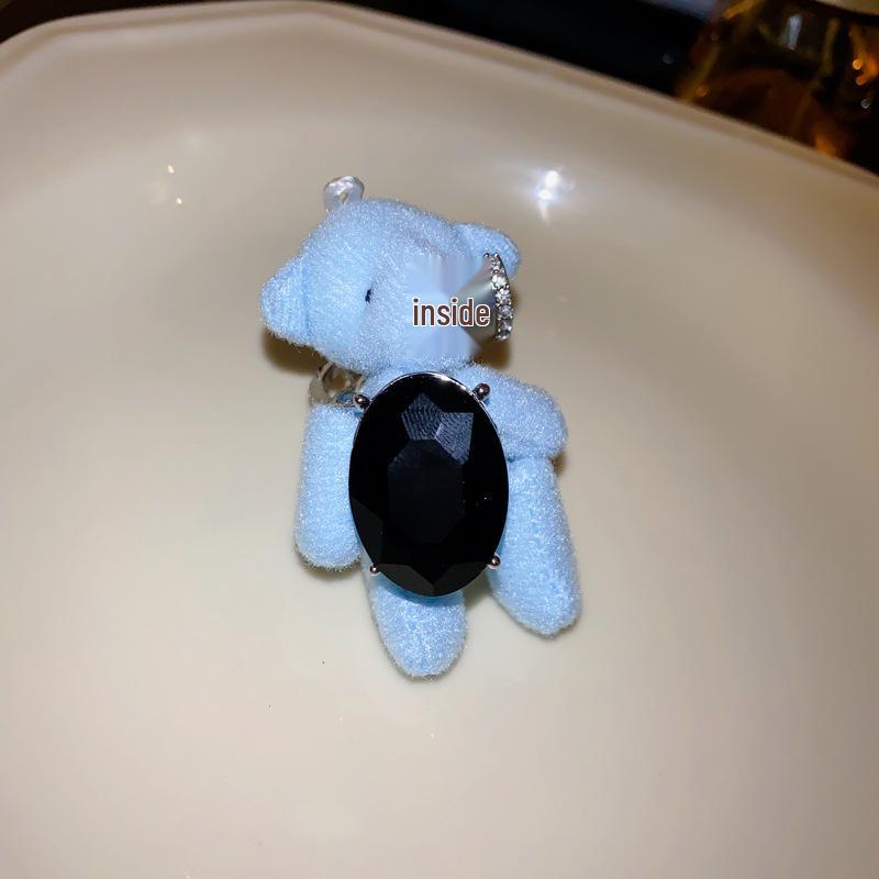 Gold Plated Zircon Cat's Eye Double Layer Retro Ring